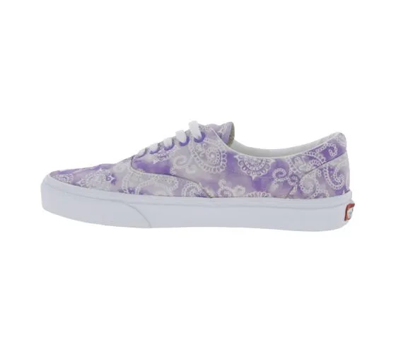 VANS ERA  Sneaker in tela con motivo Paisley per donna e uomo VN0A4U392G91 Viola/Bianco